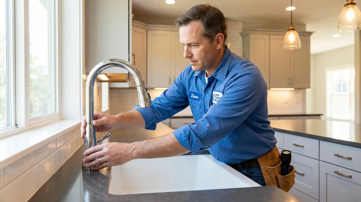 Kitchen faucet installation by Johns Plumbing LLC in Arcadia